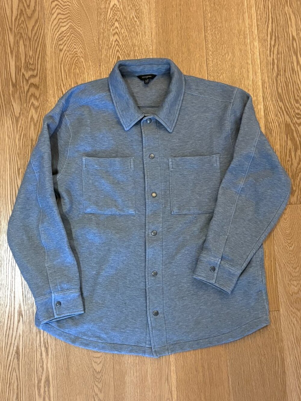 Banana Republic Snap Long Sleeved Top - Grey - Large